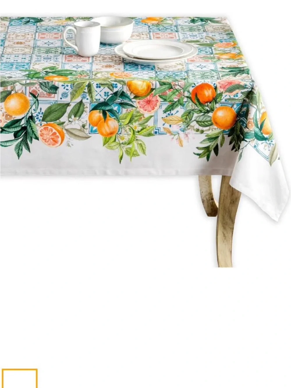 Maison d' Hermine Table Cloth Rectangle Table 100% Cotton 70 x 108 In Tablecloth